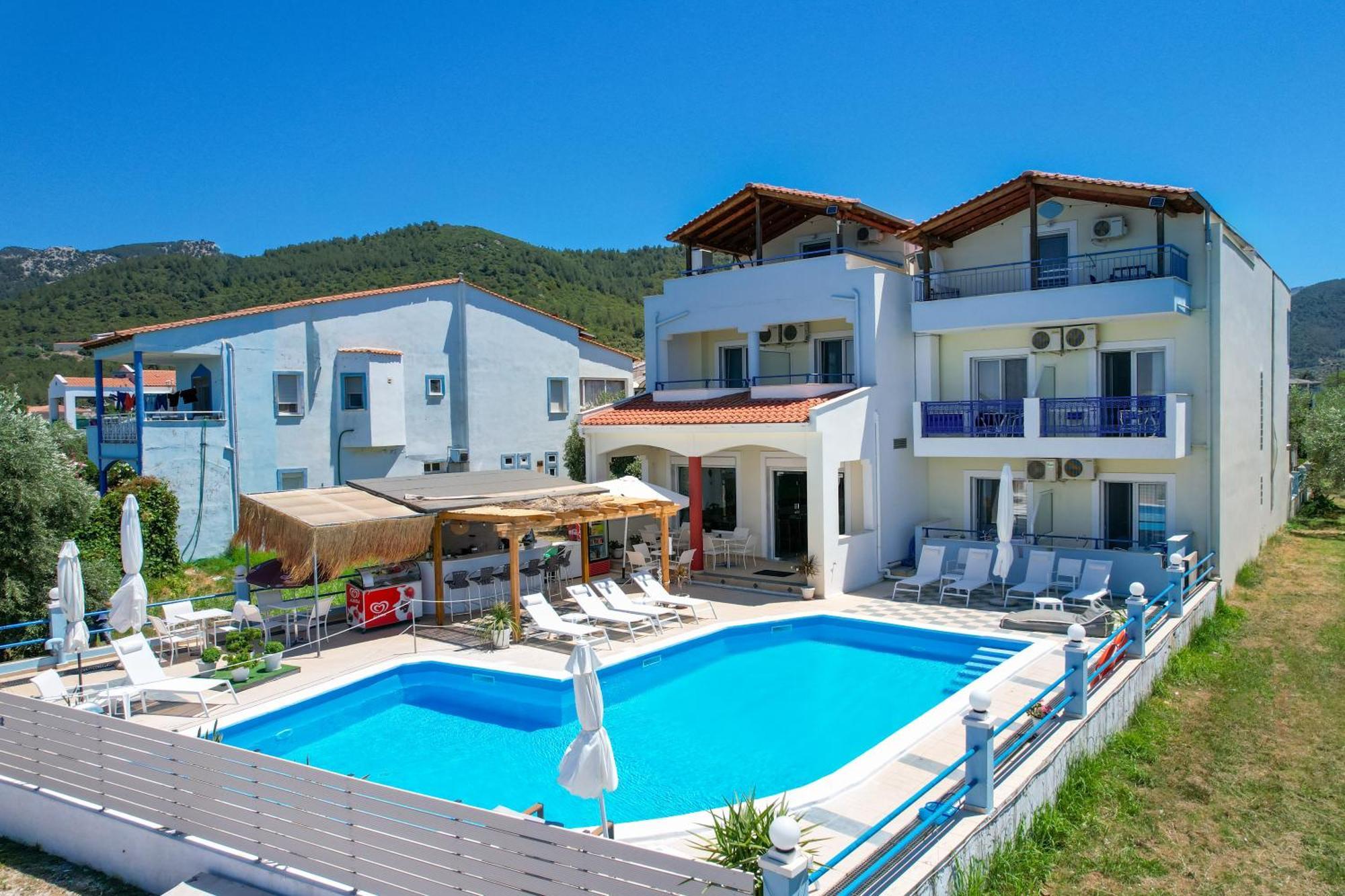 Golden Sunset Otel Skala Rachoni  Dış mekan fotoğraf